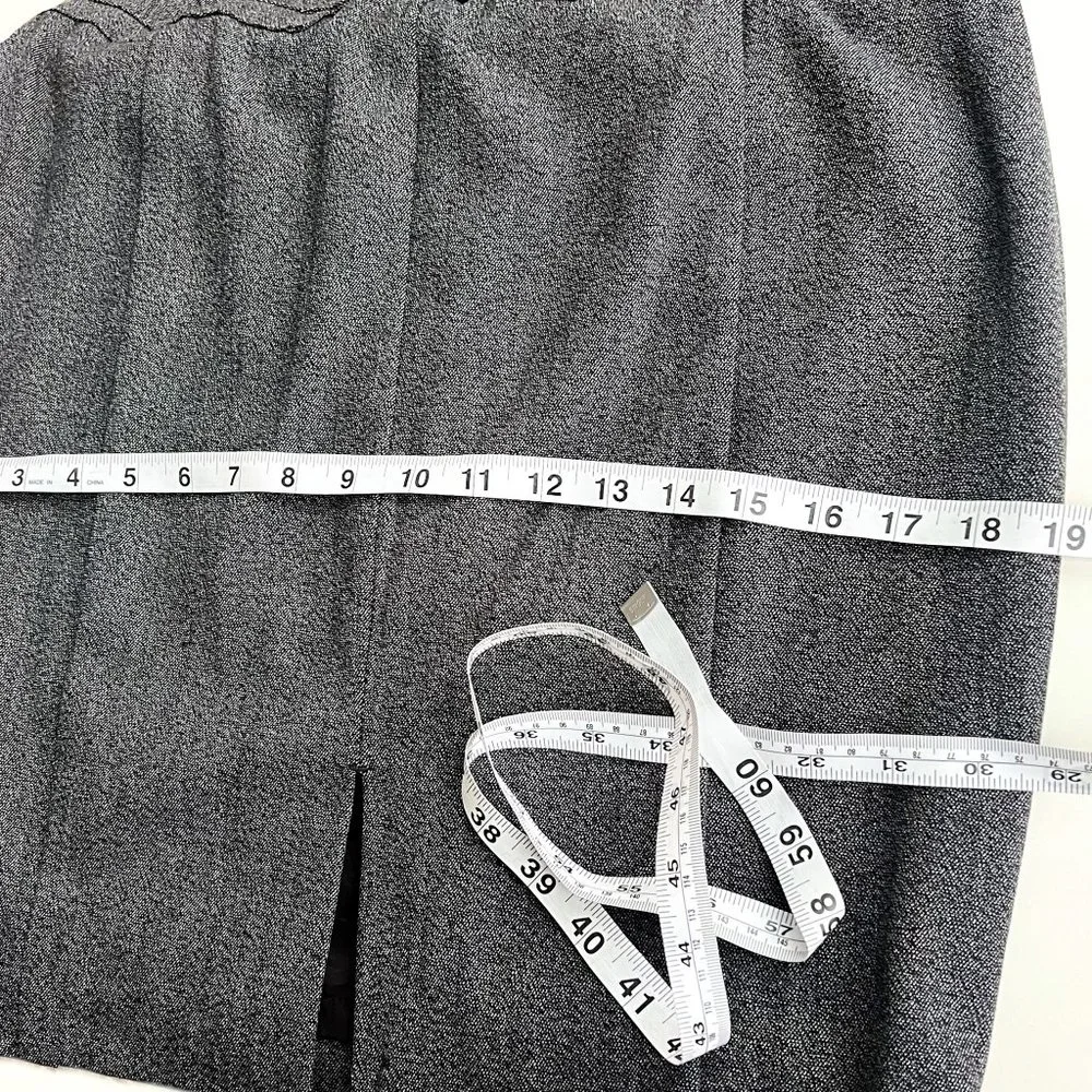 express dark grey pencil skirt w/side zip 6 - Picture 6 of 7